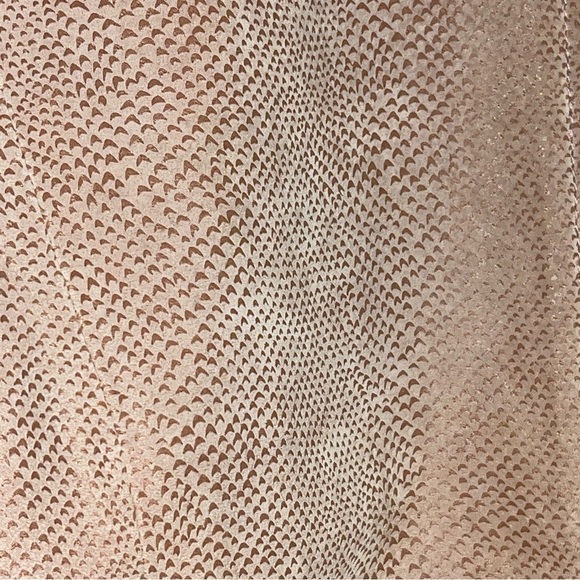 Terry Lewis Pink Suede Jacket Croc Embossed Size Medium 100% Leather Mauve Crop - Picture 2 of 9